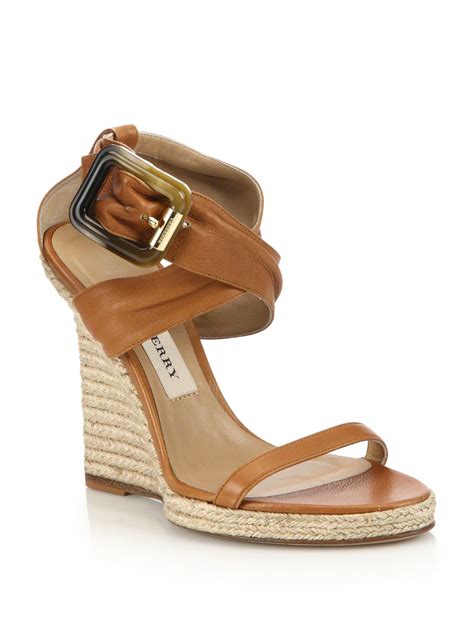 burberry brown leather lace up sandals heels|Women's Burberry Heels .